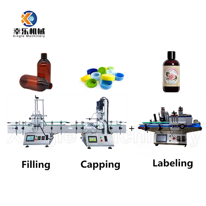 Desktop Automatic Liquid Filling And Capping Labeling Line