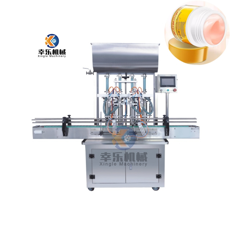 Four Heads Paste Cosmetic Cream Filling Machine