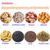 Automatic Oily Material Peanut Spice Nut Almond Grinder Machine
