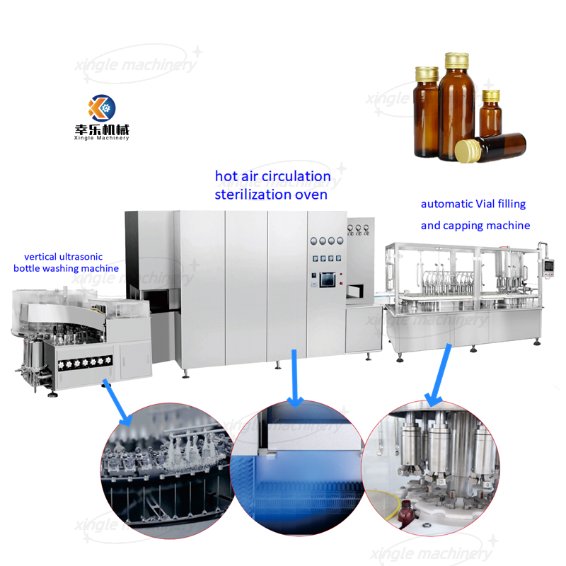 Oral Liquid High Dose High Speed Production Line Vial Filling Machine 