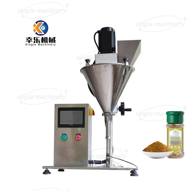 Small Bottle Spices Semi Auto Powder Filling Machine