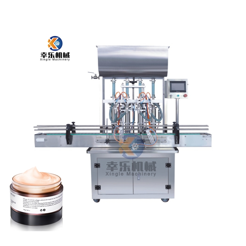 Four Heads Paste Cosmetic Cream Filling Machine