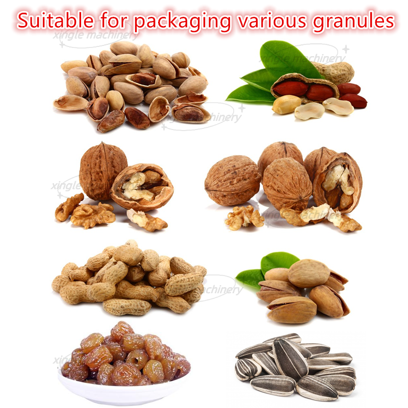 Automatic Bottling Packing Nuts Food Granules Filling Line