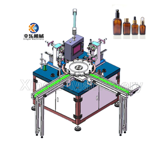 Full automatic liquid perfume vial filling and capping machine