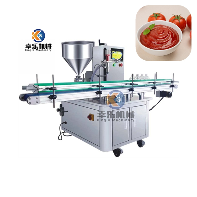 Single Head Tomato Paste Fully Automatic Rotor Pump Filling Machine