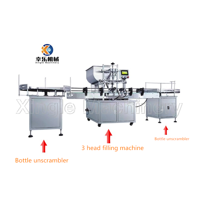 High Precision Automatic Three-head Liquid Paste Filling Machine