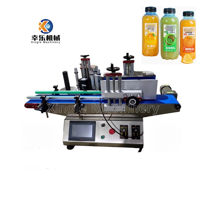 Small Desktop Round Bottle Labeling Machine With Touch Screen