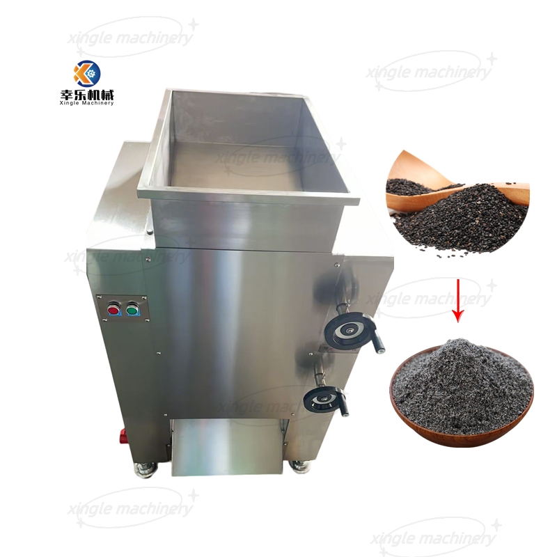 Automatic Oily Material Peanut Spice Nut Almond Grinder Machine