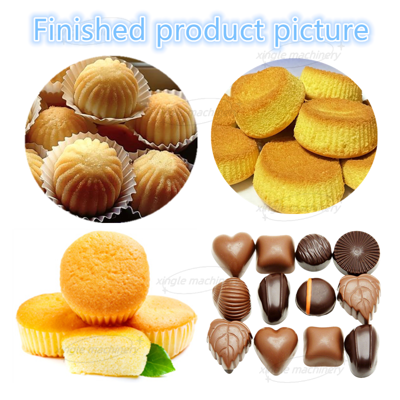 Tabletop Small Automatic Chocolate Cupcake Making Filling Machine