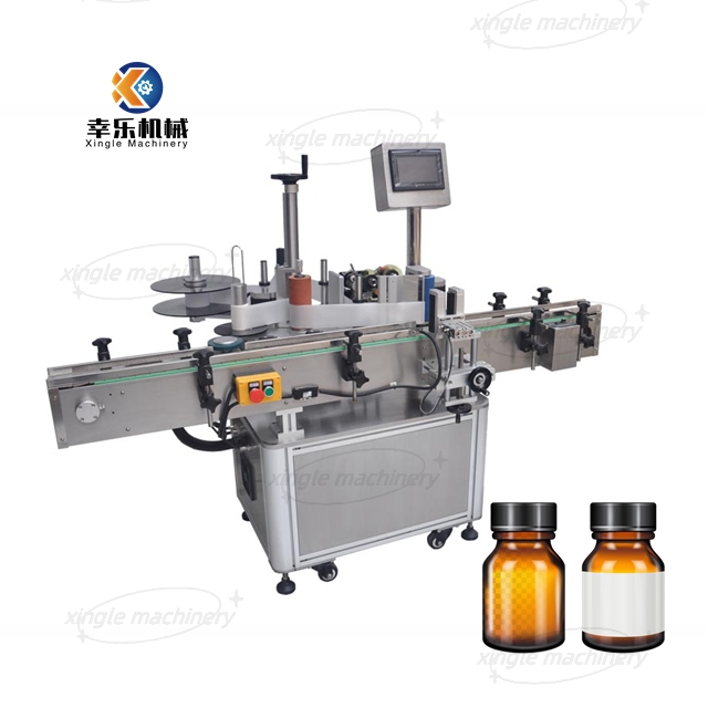 Automatic Glass Plastic Vertical Round Bottle Labeling Machine