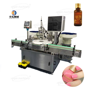 Fully Automatic Double Head Nail Polish Vial Filling And Capping Machine