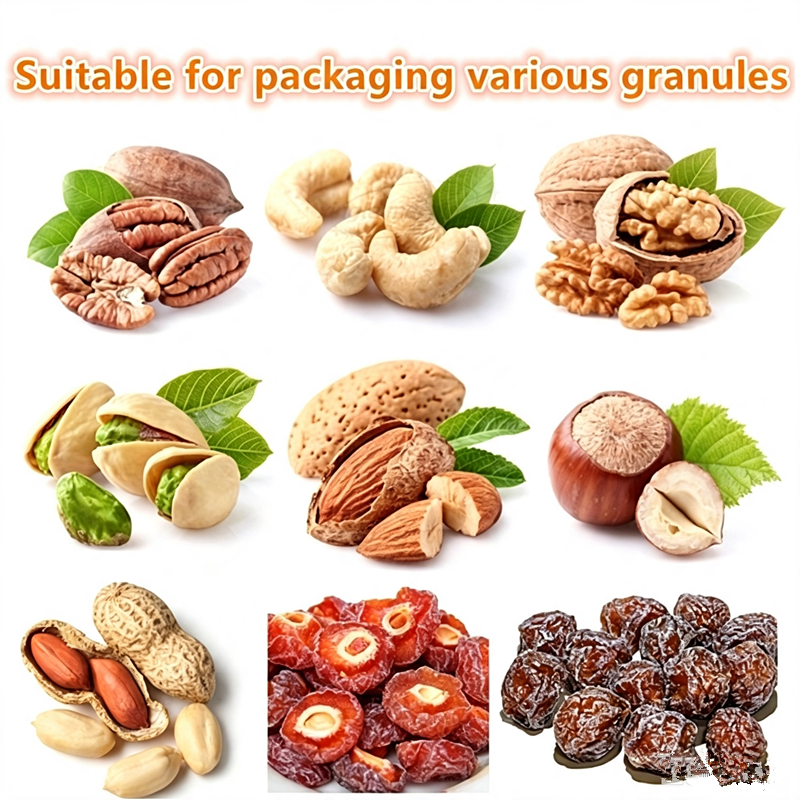 Automatic Bottling Packing Nuts Food Granules Filling Line