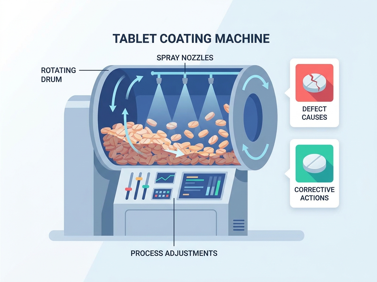 Tablet Coating Machine Defect Analysis