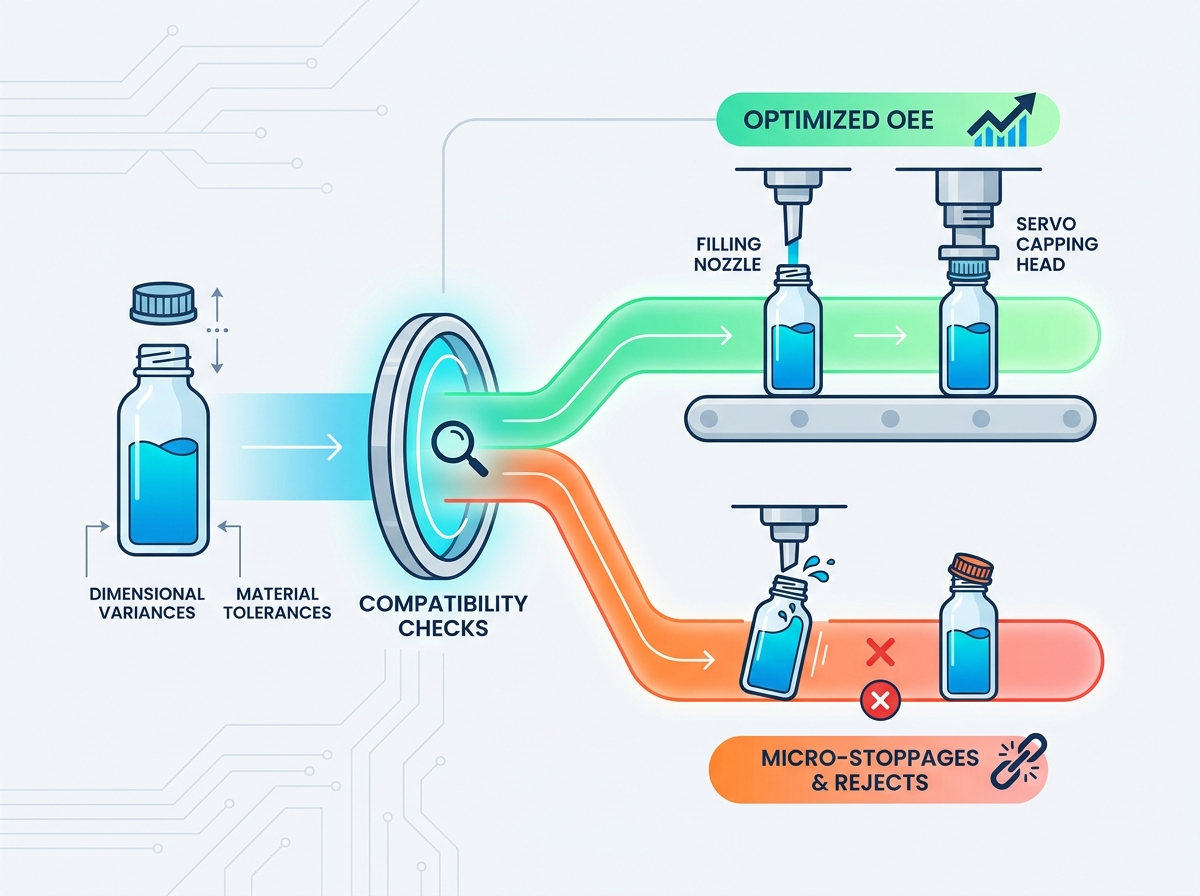 Automated Filling and Capping Line Setup