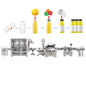 Customize Automatic Liquid Filling Capping And Labeling Machine Line