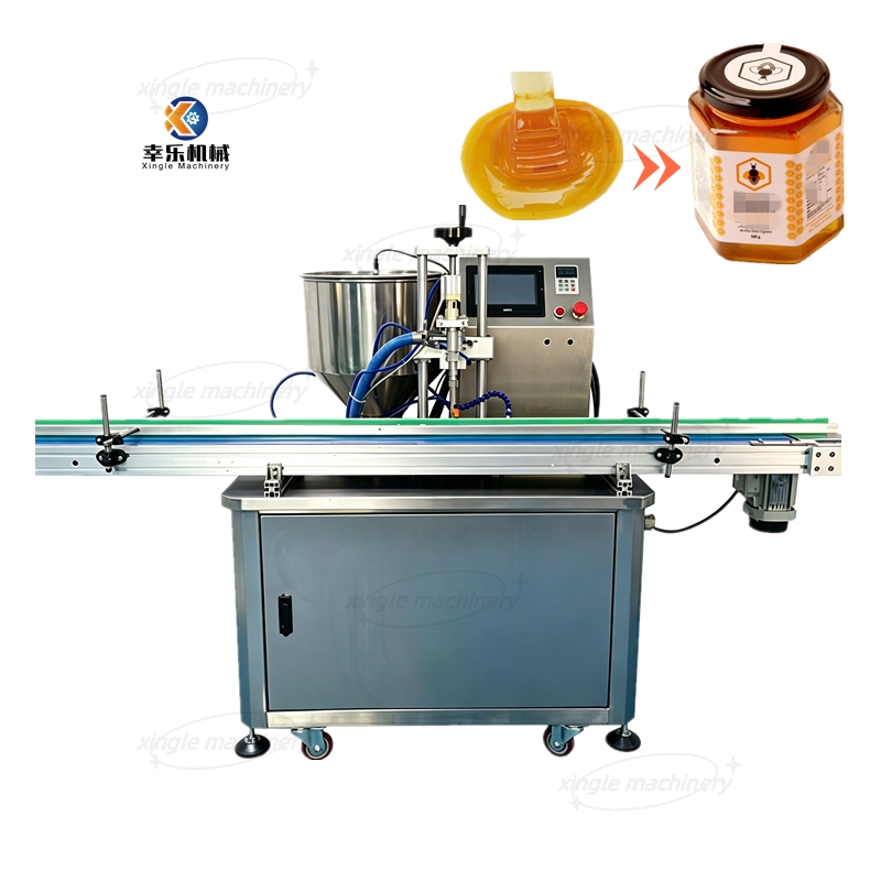 Plastic Glass Jar Bottle Bottling Jam Honey Automatic Filling Line