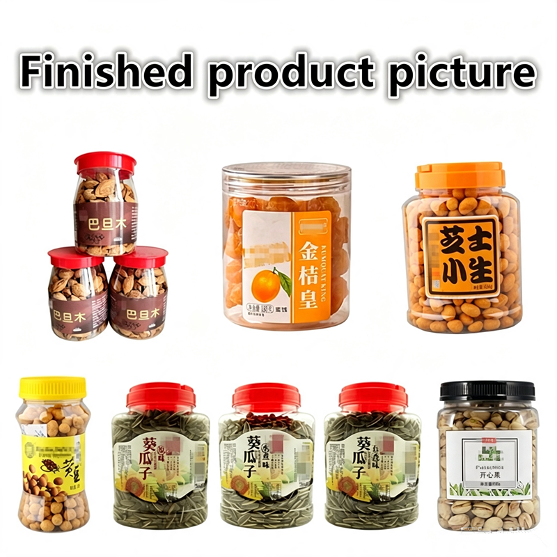 Automatic Bottling Packing Nuts Food Granules Filling Line